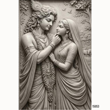 15053 Customised MDF/HDHMR God & Temple 3D Wall Panel