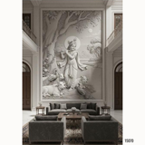 15070 Customised MDF/HDHMR God & Temple 3D Wall Panel