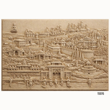 15076 Customised MDF/HDHMR God & Temple 3D Wall Panel
