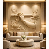 15086 Customised MDF/HDHMR God & Temple 3D Wall Panel