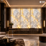 Designer Alabaster Sheet – Amber Ice – 8 ft x 4 ft – 6mm | MAS-WUM-110