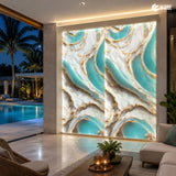 Designer Alabaster Sheet – Aurum Flow – 8 ft x 4 ft – 6mm | MAS-WUM-105