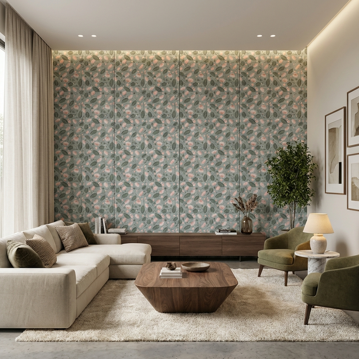 MLA-RBM-113 Kamalam Pichwai Art Decorative Laminate for Premium Interiors | 1 mm, 8 ft × 4 ft inspiration