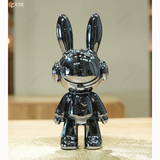 ELECTROPLATED BUNNY ASTRONAUT
