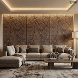 Opaque Stone Veneer - Forest Brown Marble