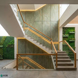 Opaque Stone Veneer - Forest Green Marble