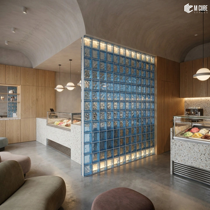 MCS-GBL-104 Decorative Glass Block for Light Diffusing Walls and Partitions inspiration