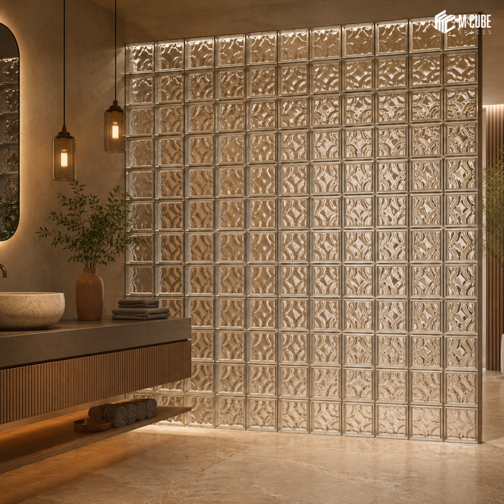 MCS-GB-113 Decorative Glass Brick for Light Diffusing Walls and Partitions inspiration