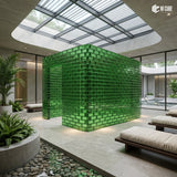 Green Solid Glass Brick – Body Color | 200 x 100 x 50 mm | MOQ 2000 Units