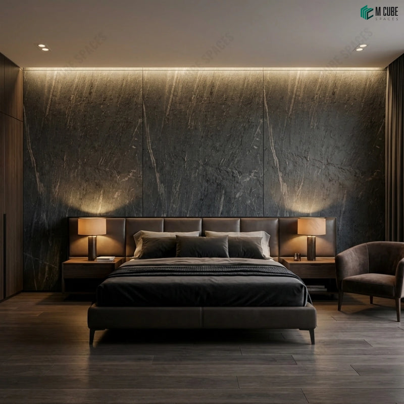 Hirve Marble Stone Veneer Accent Wall for Premium Bedroom