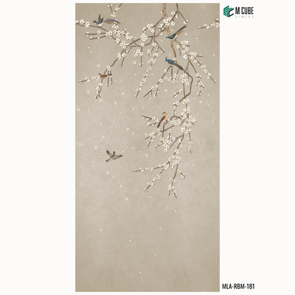 Indian Artistic Digital Laminate – Pankhi Kalarav | MLA-RBM-181 | 8 ft x 4 ft, 1mm