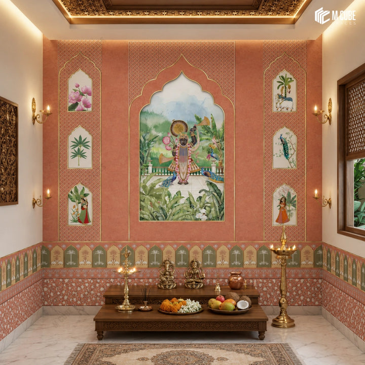 Indian Artistic Digital Laminate – Vrindavanpriya | MLA-RBM-166 | 8 ft x 4 ft, 1mm inspiration