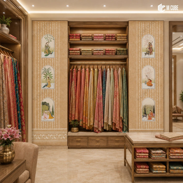 Indian Artistic Digital Laminate – Kunj Vatika | MLA-RBM-170 | 8 ft x 4 ft, 1mm inspiration