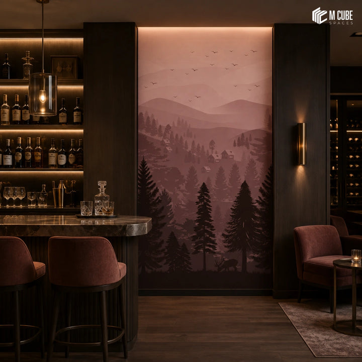 Indian Artistic Digital Laminate – Shant Upavan | MLA-RBM-186 | 8 ft x 4 ft, 1mm inspiration