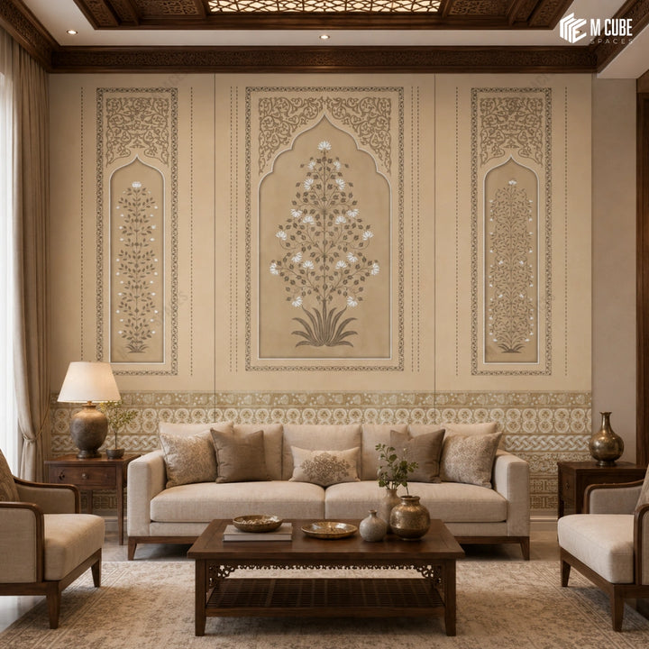 Indian Artistic Digital Laminate – Shahi Bel | MLA-RBM-168 | 8 ft x 4 ft, 1mm inspiration