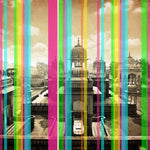 Prismatic Palace Gaze Architecture wallpaper for living room & foyer interiors | MWA-LWZ-209