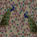 Tapestry of the Peacock Wildlife wallpaper for living room & bedroom interiors | MWA-LWZ-208