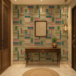 Pastel Heritage Icons Cultural Heritage wallpaper design view 2 | MWA-LWZ-202