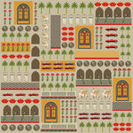 Amber Heritage Icons Cultural Heritage wallpaper for hotel lobby & lounge interiors | MWA-LWZ-201