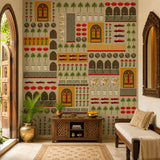 Amber Heritage Icons Cultural Heritage wallpaper design view 2 | MWA-LWZ-201