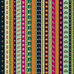 Tropical Kitsch Stripes Cultural Heritage wallpaper for hotel lobby & lounge interiors | MWA-LWZ-200