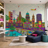 Urban Mumbai Dream Architecture wallpaper design view 2 | MWA-LWZ-193