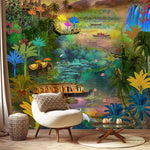 Tropical Backwaters Landscape wallpaper design view 2 | MWA-LWZ-192