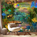 Tropical Backwaters Landscape wallpaper design view 2 | MWA-LWZ-192