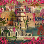 Royal Heritage Bloom Architecture wallpaper for living room & foyer interiors | MWA-LWZ-171