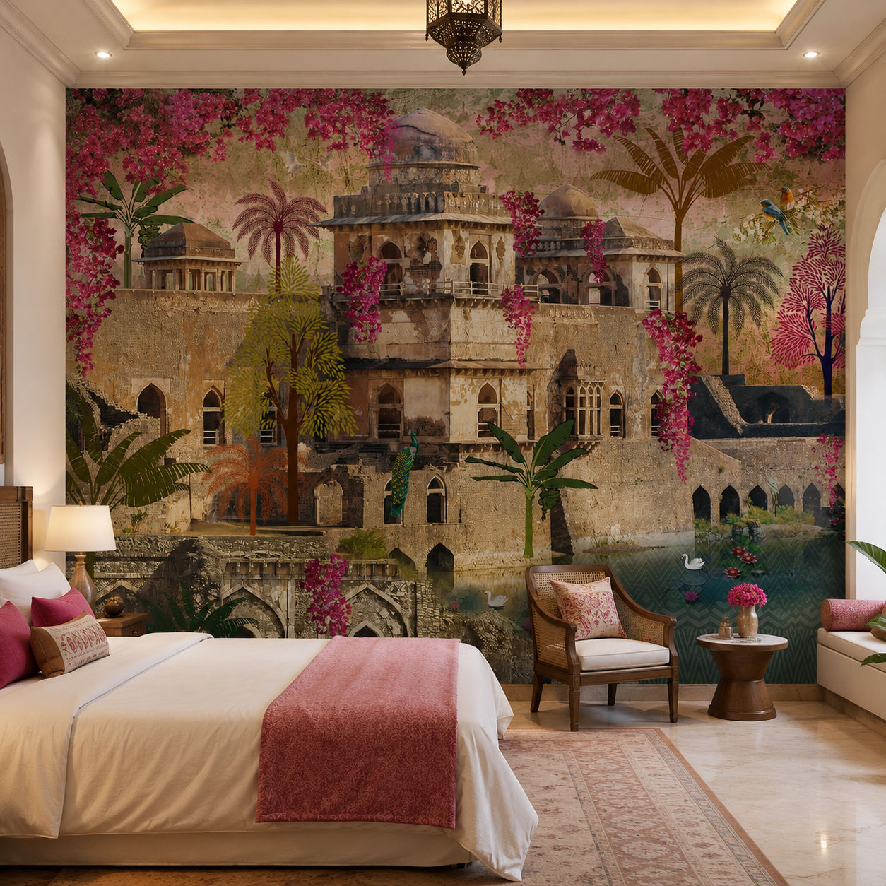 Royal Heritage Bloom Architecture wallpaper design view 2 | MWA-LWZ-171