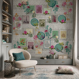 Cool Vintage Philately Cultural Heritage wallpaper design view 2 | MWA-LWZ-166