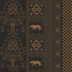 Golden Panther Totem Wildlife wallpaper for living room & bedroom interiors | MWA-LWZ-151