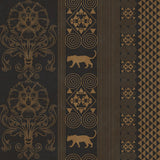 Golden Panther Totem Wildlife wallpaper for living room & bedroom interiors | MWA-LWZ-151