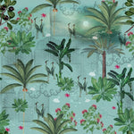 Midnight Heron Lagoon Wildlife wallpaper for living room & resort interiors | MWA-LWZ-145