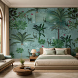 Midnight Heron Lagoon Wildlife wallpaper design view 2 | MWA-LWZ-145