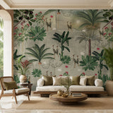 Oasis of Serenity Botanical wallpaper design view 2 | MWA-LWZ-144