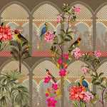 The Royal Aviary Wildlife wallpaper for living room & bedroom interiors | MWA-LWZ-137