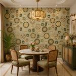 Vintage Tea Party Decorative Objects wallpaper design view 2 | MWA-LWZ-123