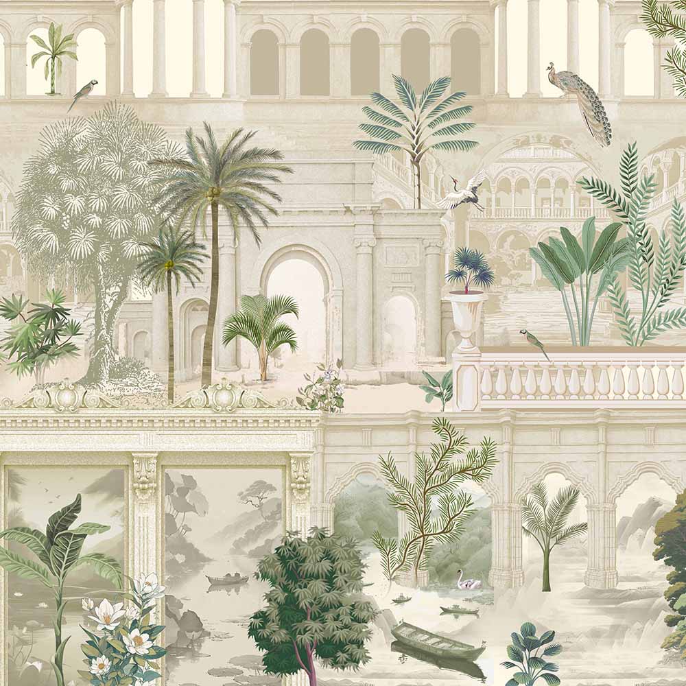 The Royal Atrium Architecture wallpaper for living room & foyer interiors | MWA-LWZ-119