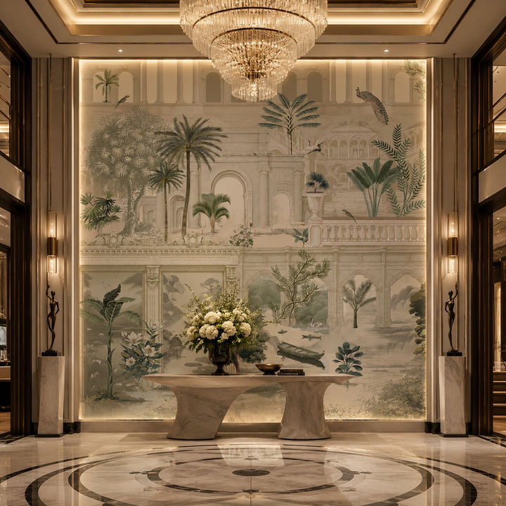 The Royal Atrium Architecture wallpaper design view 2 | MWA-LWZ-119