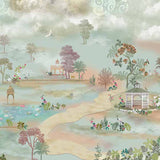 Enchanted Pavilion Landscape wallpaper for living room & hospitality interiors | MWA-LWZ-117