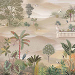 Tropical Valley Landscape wallpaper for living room & resort interiors | MWA-LWZ-116