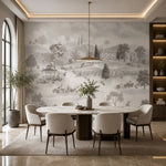 Tuscan Morning Landscape wallpaper design view 2 | MWA-LWZ-108