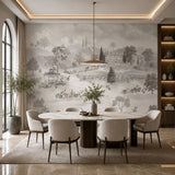 Tuscan Morning Landscape wallpaper design view 2 | MWA-LWZ-108