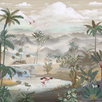 Radiant Tropics Landscape wallpaper for living room & resort interiors | MWA-LWZ-107