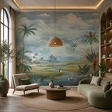 Serene Lowlands Landscape wallpaper design view 2 | MWA-LWZ-106
