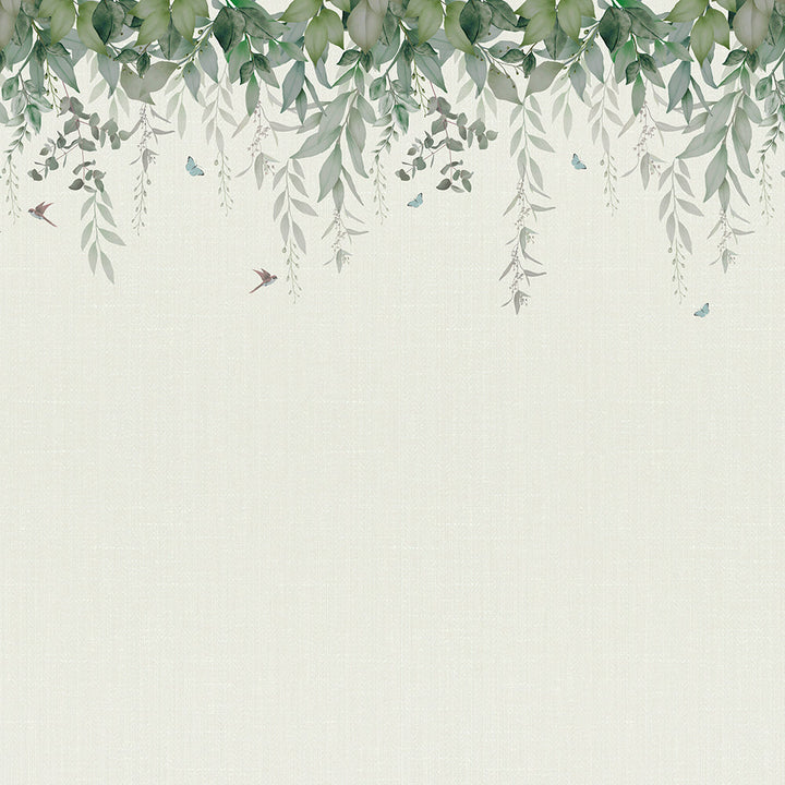 Verdant Canopy Botanical wallpaper for living room & bedroom interiors | MWA-LWZ-102
