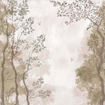 Whispering Oaks Botanical wallpaper for living room & dining room interiors | MWA-LWZ-101