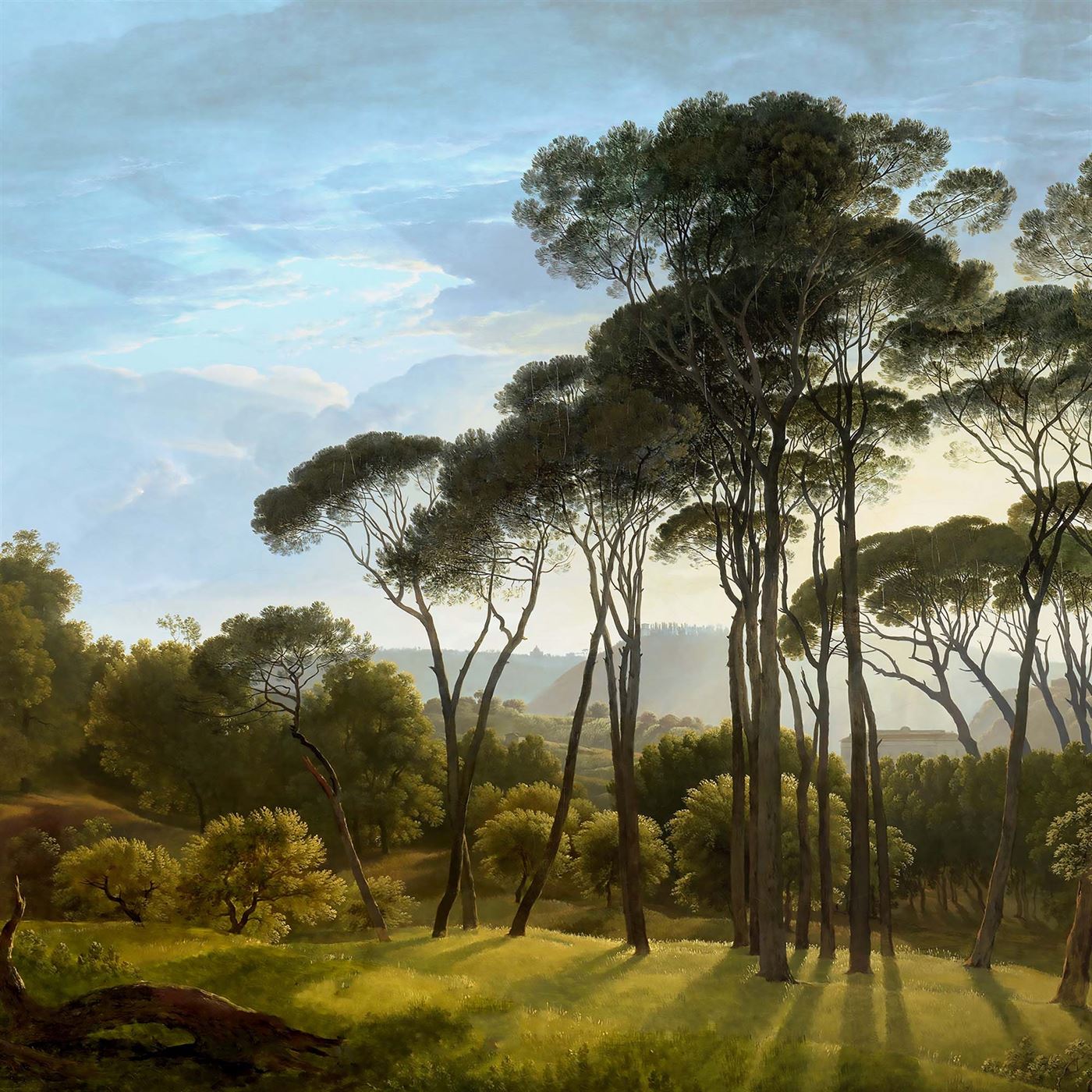 Umbrella pines Landscape wallpaper for living room & hospitality interiors | MWA-LWZ-252