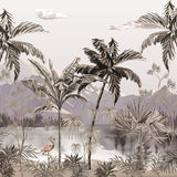 Tropical Daydream Botanical wallpaper for living room & resort interiors | MWA-LWZ-248
